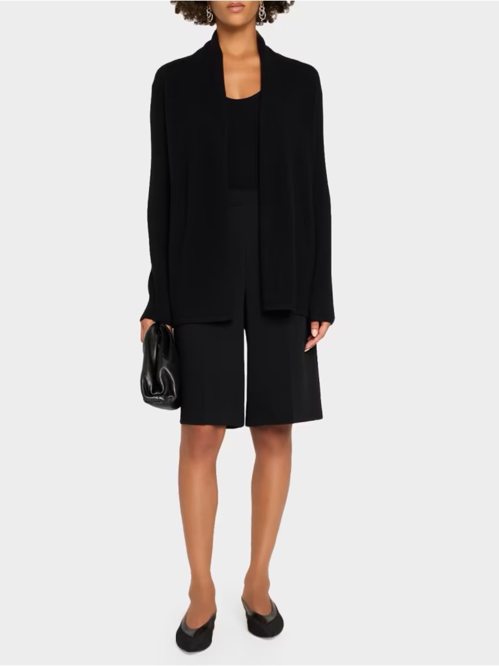 Neiman Marcus Cashmere Collection
Open-Front Cashmere Black Cardigan XS NWT